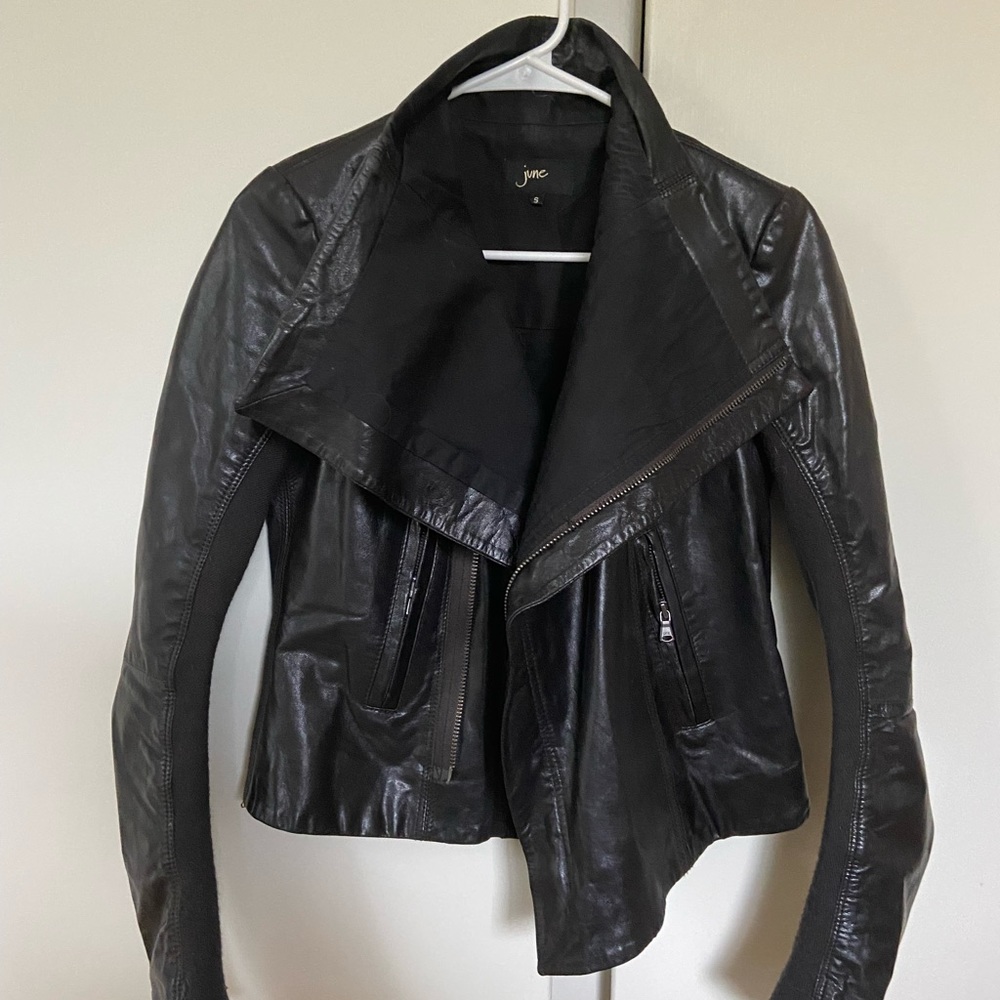 June leather jacket size small